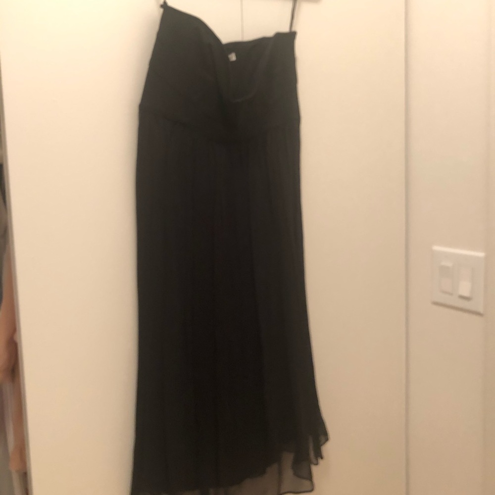 dvf tubetop black evening dress xs